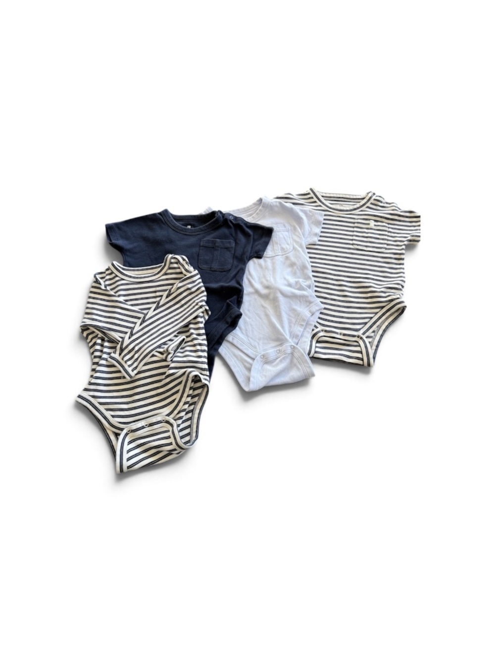 Banana Republic Baby Bodysuits – Set of 4 | 12–24 Months